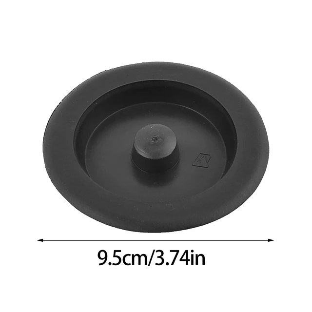 Uxcell Tapón de goma para fregadero, tapón de drenaje, 2.087-2.185 in, con  anillo colgante para bañera, cocina y baño, 2 piezas