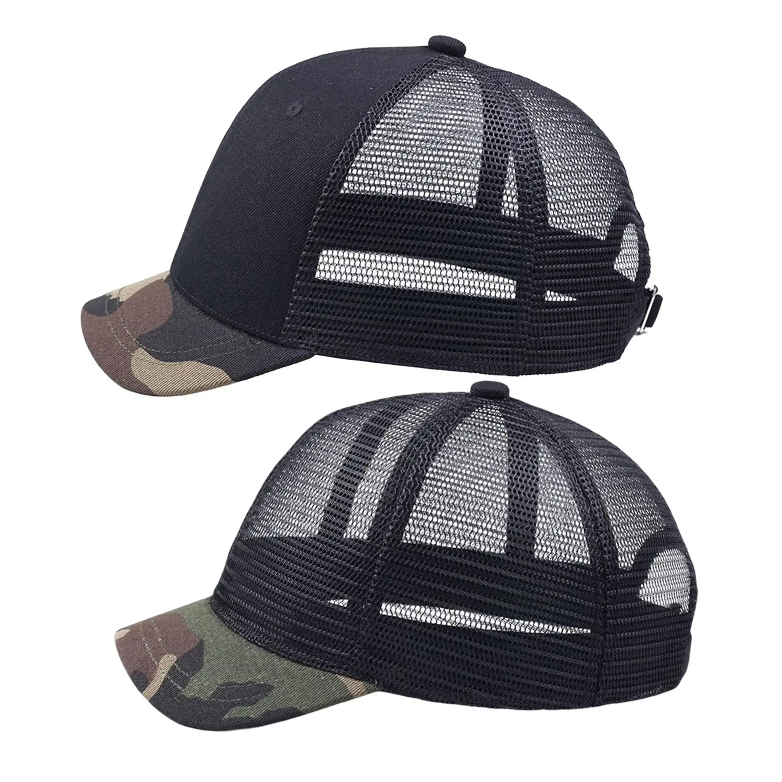 Trucker Hat Snapback Hip Hop Sun Protection Cooling Adjustable Unisex Hats Cotton Mesh Baseball Hat for Jogging Walking Beach
