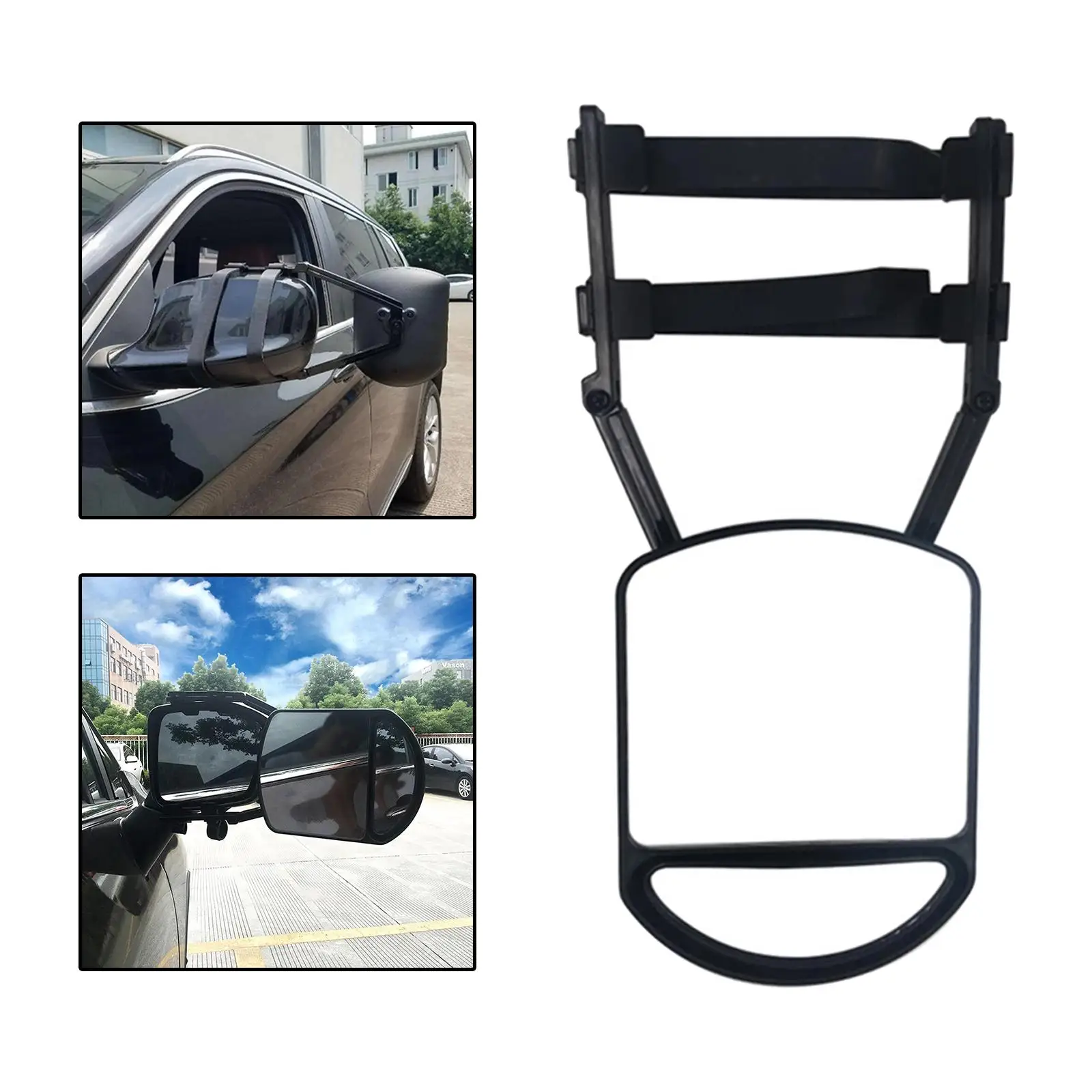 Universal Clamp On Towing Mirror Increase Visibility for Accessories