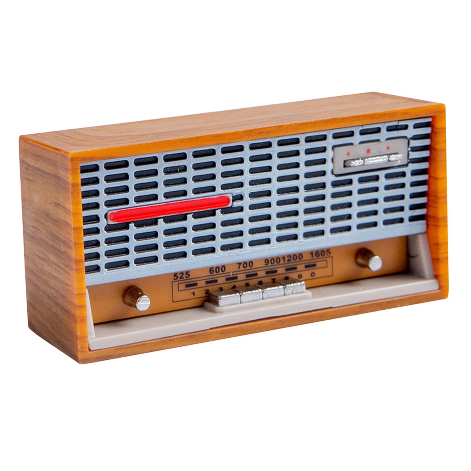 Miniature Radio Cassette Record Player for 1:8 Dollhouse Decoration Toys