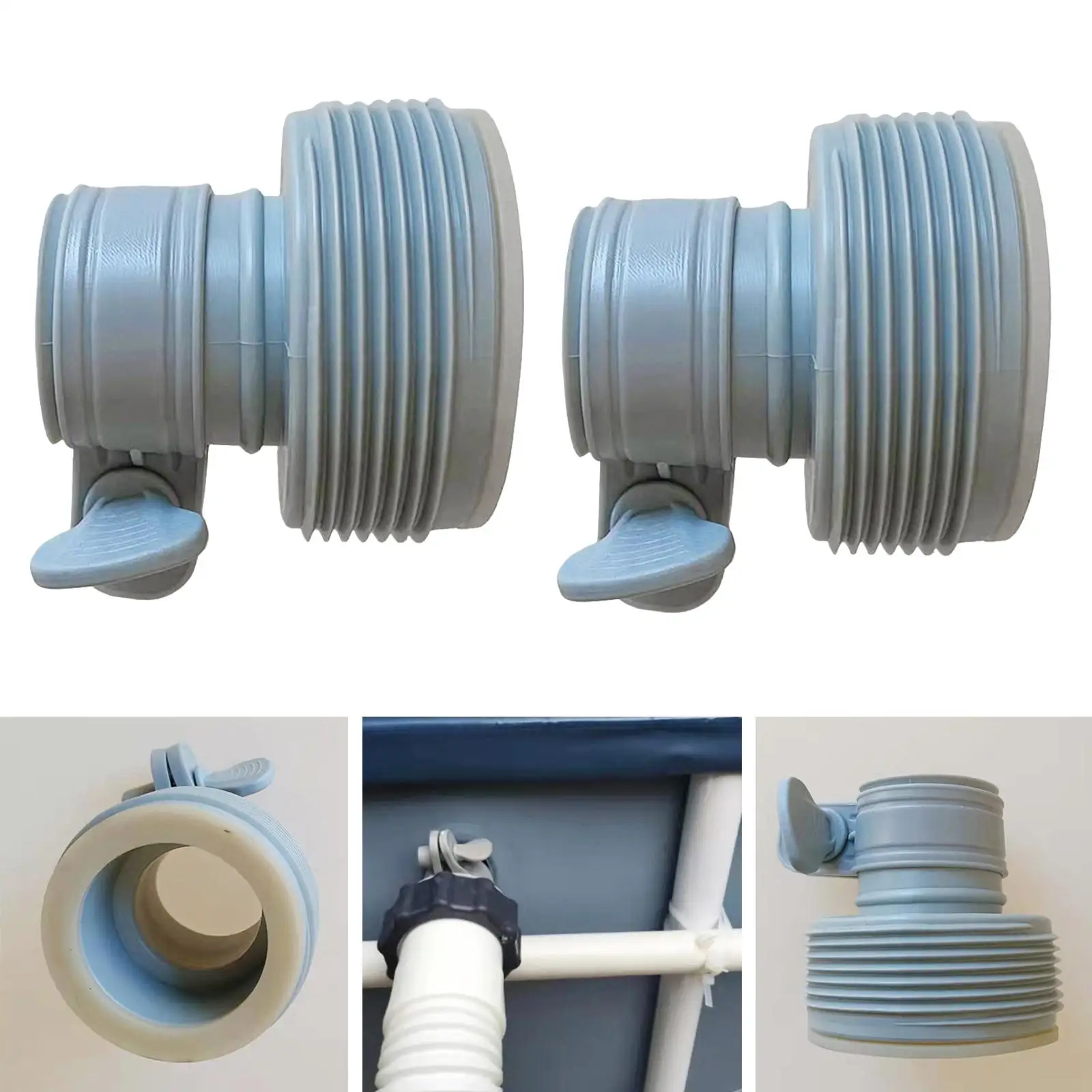 Hose Conversion Adapter B 1 Pair 1.25 Inches to 1.5 Inches Conversion Kit for Saltwater System