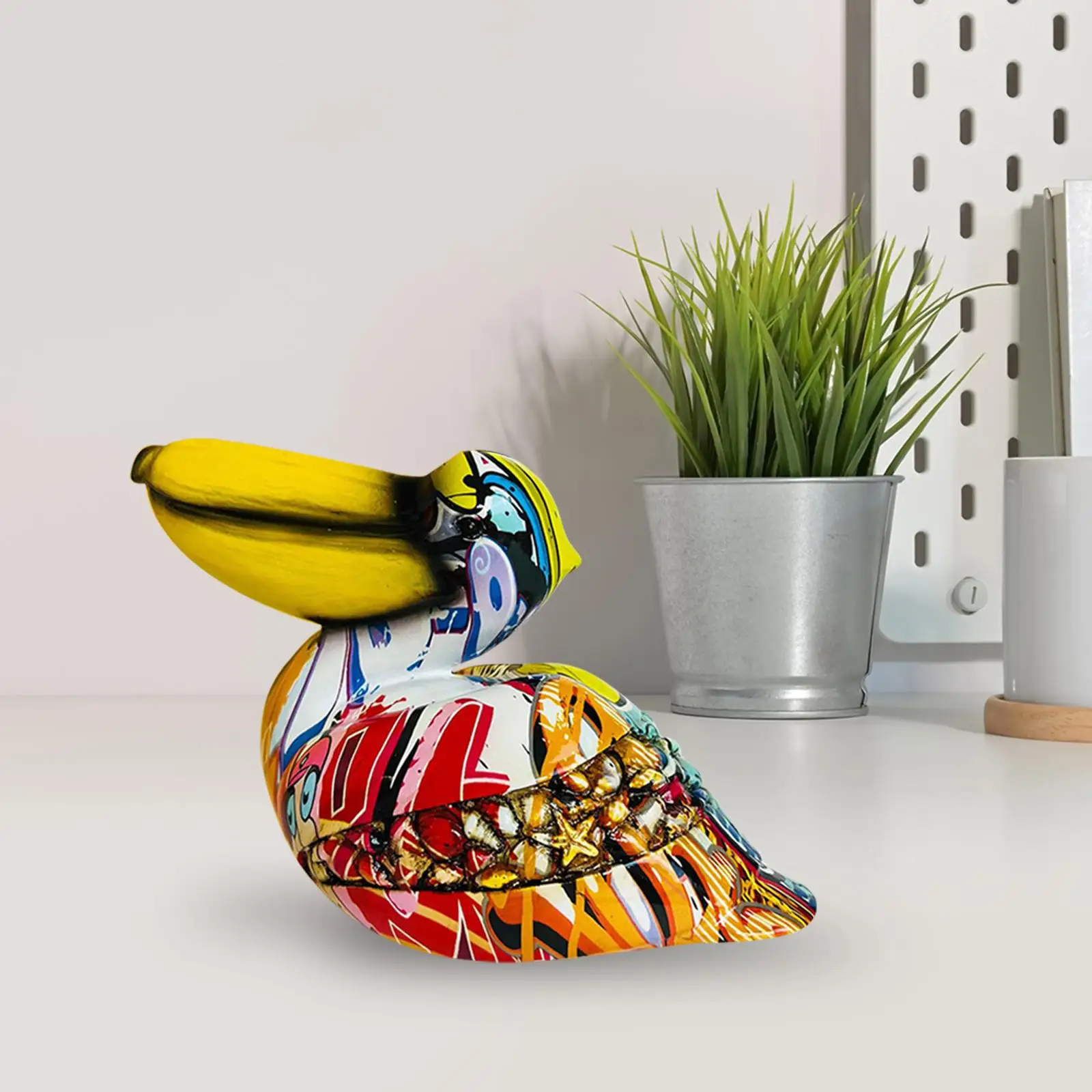 Bird Statue Home Decor Fashion Resin Craft Multicolor Animal Sculpture for Office Cabinet Shelf Indoor Home Decoration