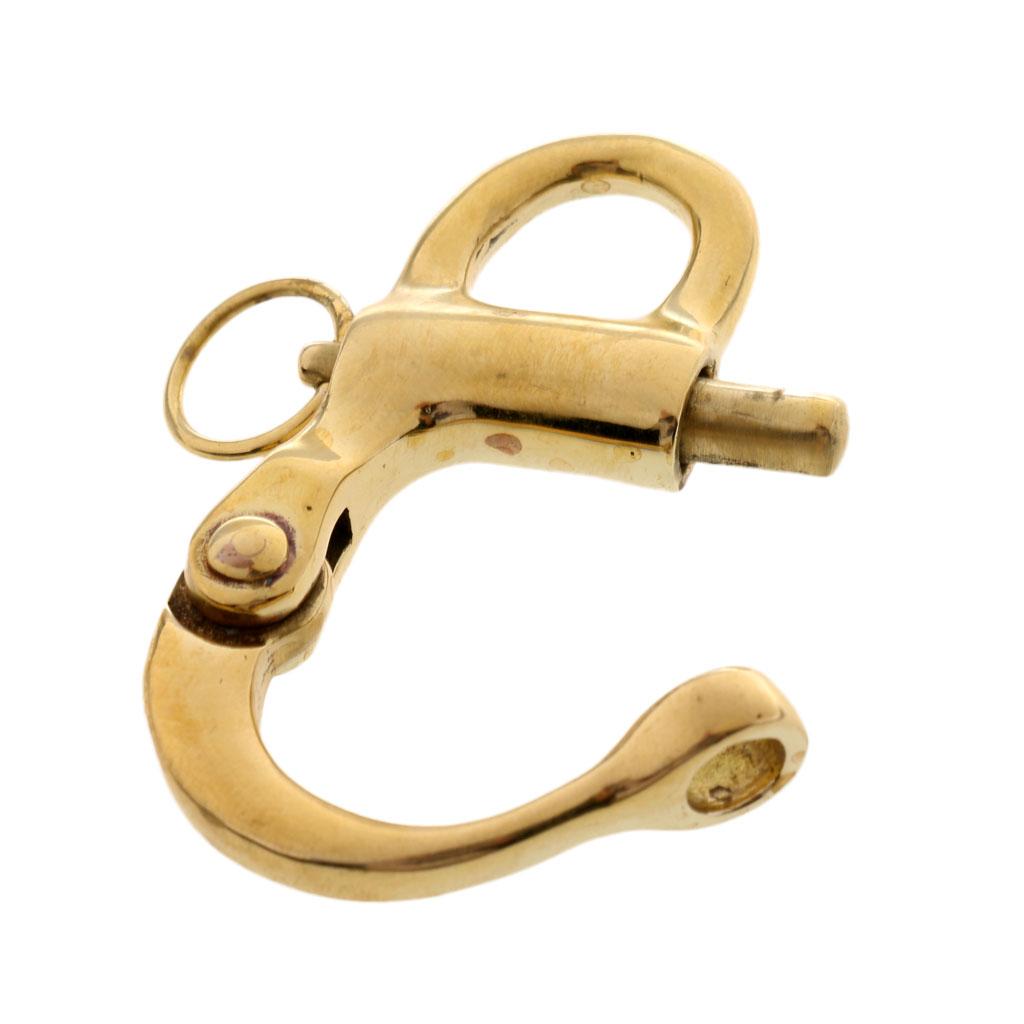 (5cm) 2 `` Fixed Eye Carabiner Made of Pure Copper Bail Sail Material