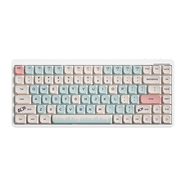 Teclado Mecánico 75% Para Juegos, Teclado Compacto Azul Retr