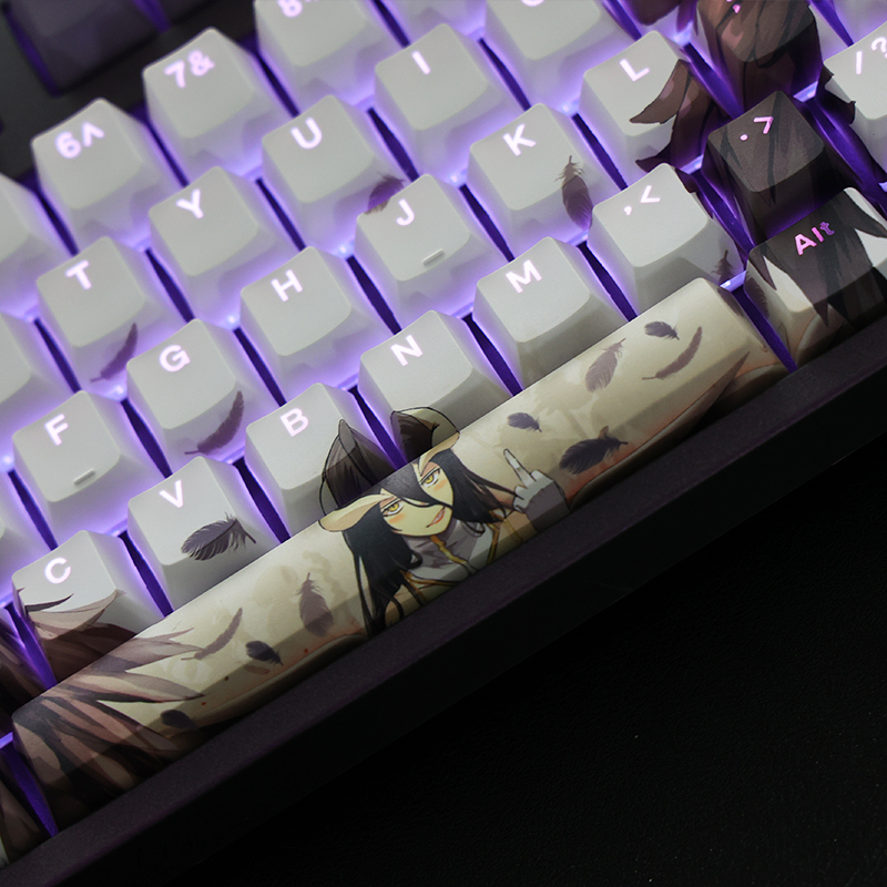 keycap rgb pode transmitir luz anime keycaps