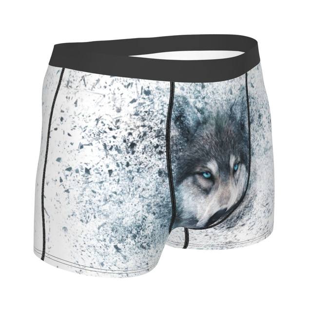 Men Boxer Briefs Shorts Panties The Wolves Licking Wolf Soft Underwear  Homme Humor S-XXL Underpants - AliExpress