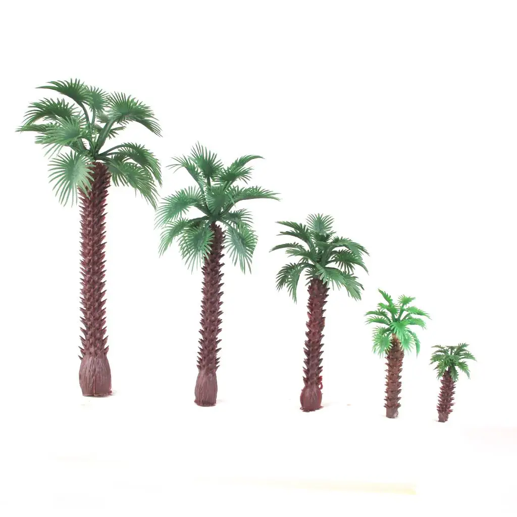 15pcs Model Palm Trees Train Railway Landscape Scenery Layout  OO 
