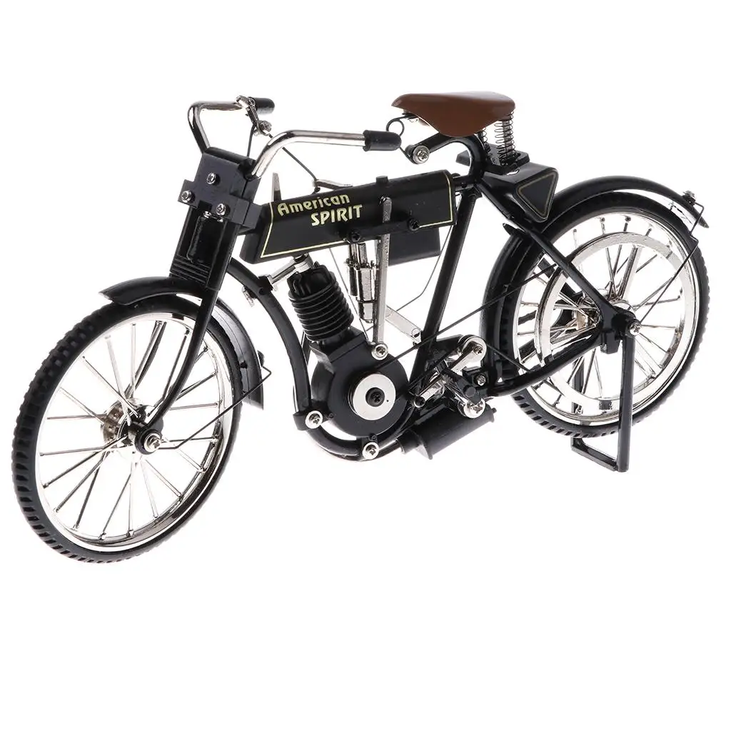 1:10 Classical Diecast Bike Bicycles Miniature Dollhouse Alloy Black