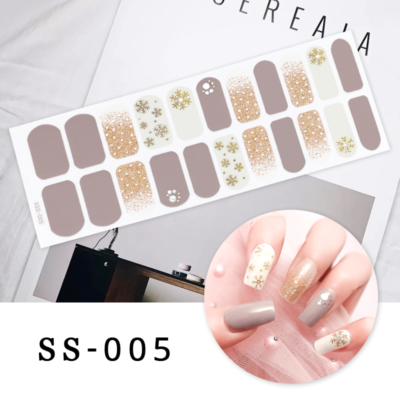 Best of New Year Nail Stickers Snowflate 3D Manicure Decals Self Adhesive Nail Polish Stickers For Nail Art Decorations Christmas Reviews & Tips