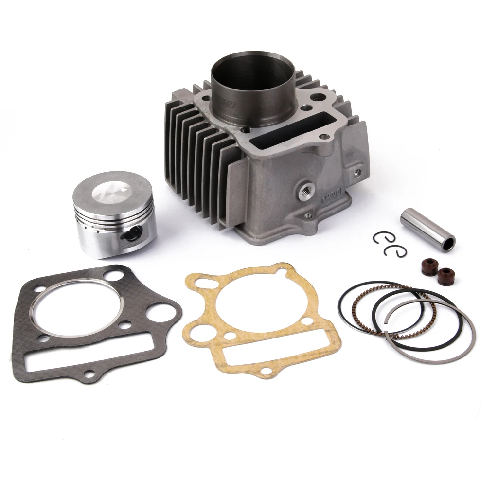 DIRT BIKE CYLINDER AND PISTON ASSEMBLY 52.4MM with GASKETS  110CC