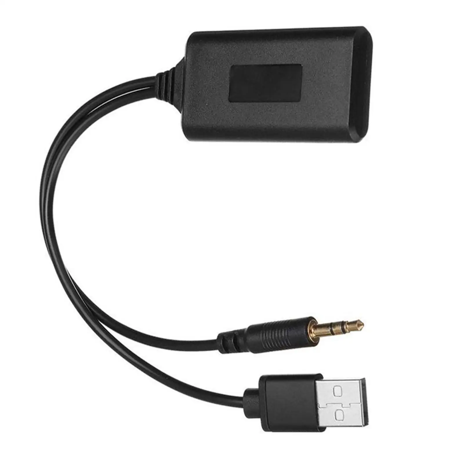 Car Bluetooth  Compatible Radio Cable Adapte USB 3.5mm Plug AUX Audio AUX Music