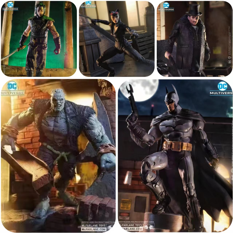 Original McFarlane DC MULTIVERSE Action Figure [Arkham City] Solomon Grundy  Bat Ra's Al Ghul The Penguin Handicraft Models| | - AliExpress