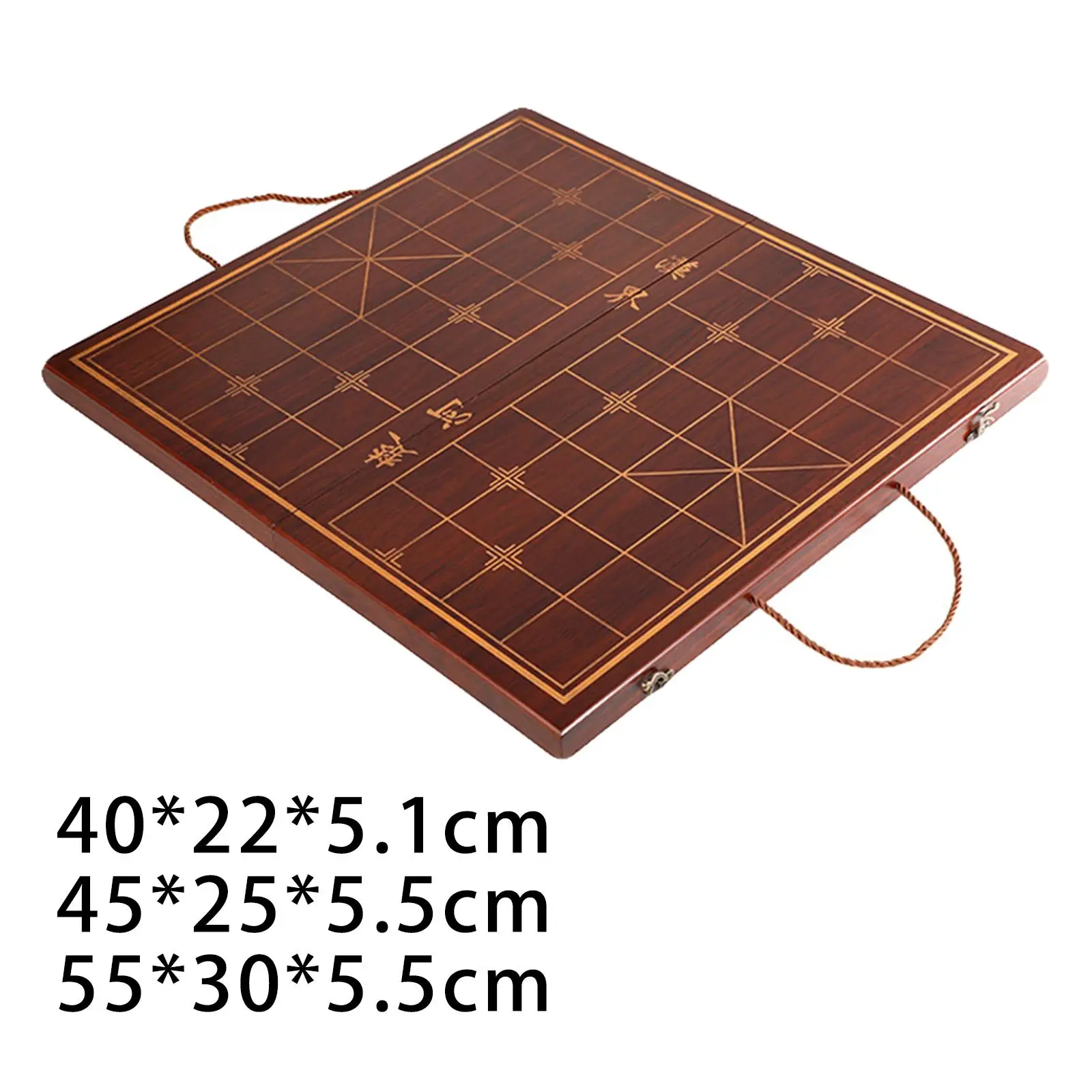 Wooden Chess Board Portable Without Pieces 2 in 1 Chinese Chess Xiangqi Board