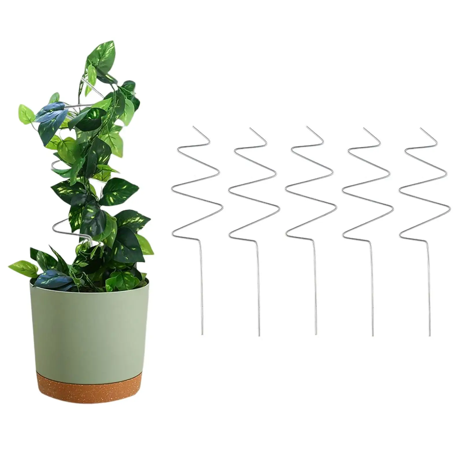 5Pcs Plant Support Frame Trellis Iron Protection Fixing Tool Climbing Trellis Flower Stand for Climbing Plant Flowers Vegetables