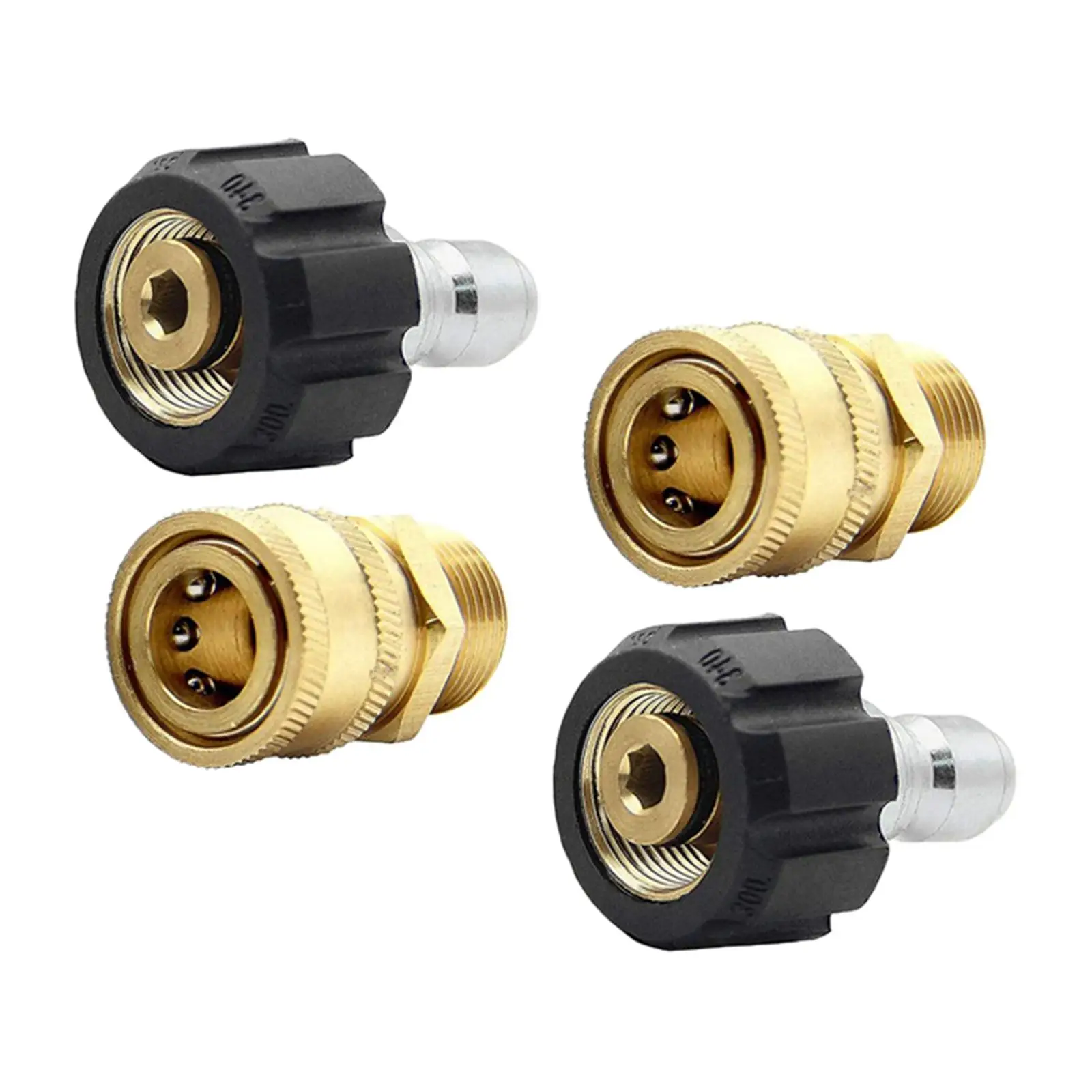 Pressure Washer Adapter M22 to 3/8 inch Quick Connect Durable Rustproof for Pressure Washer Gun Car Window Washing Accessories