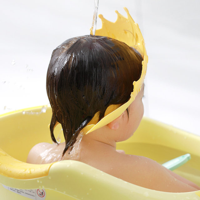 Baño Niño Gorro de ducha Lavar Champú Visera Escudo Sombrero Evitar que el  agua entre en los ojos y oídos Bañera de baño Cabeza Enjuagadora de cabello  Protección Niños pequeños