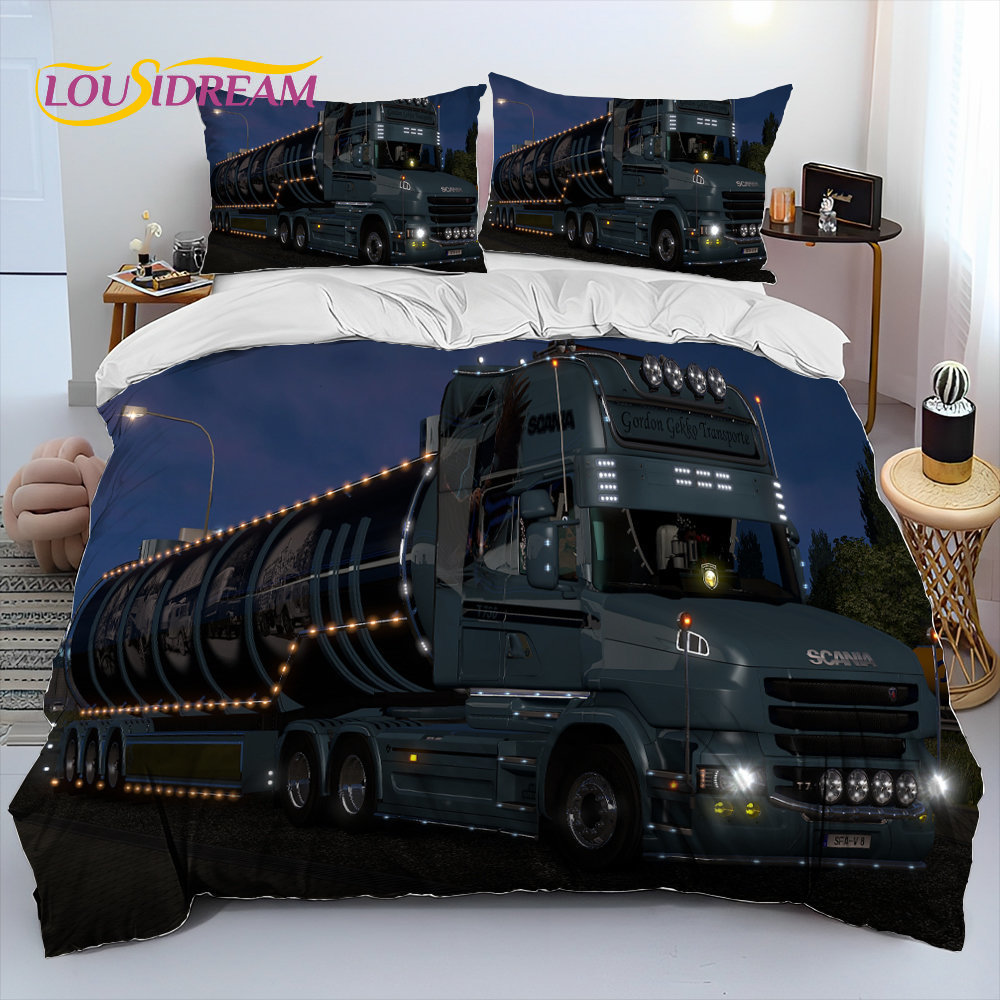 scania parure de lit dessin ensemble de housse de taie taille