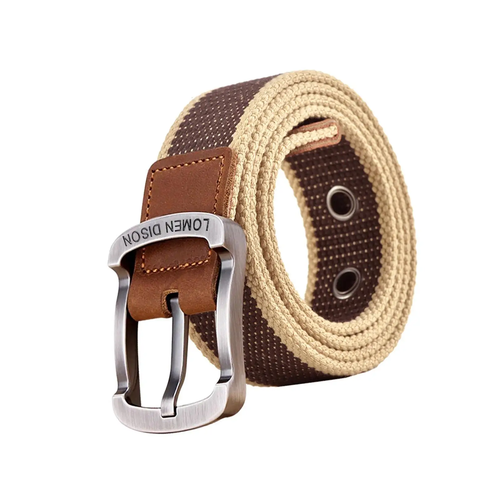 Canvas Belt Pin Buckle Fabric Woven Webbing Belt Wide Training Belt Casual Fashion Strap for Sports Business Work Adult Unisex
