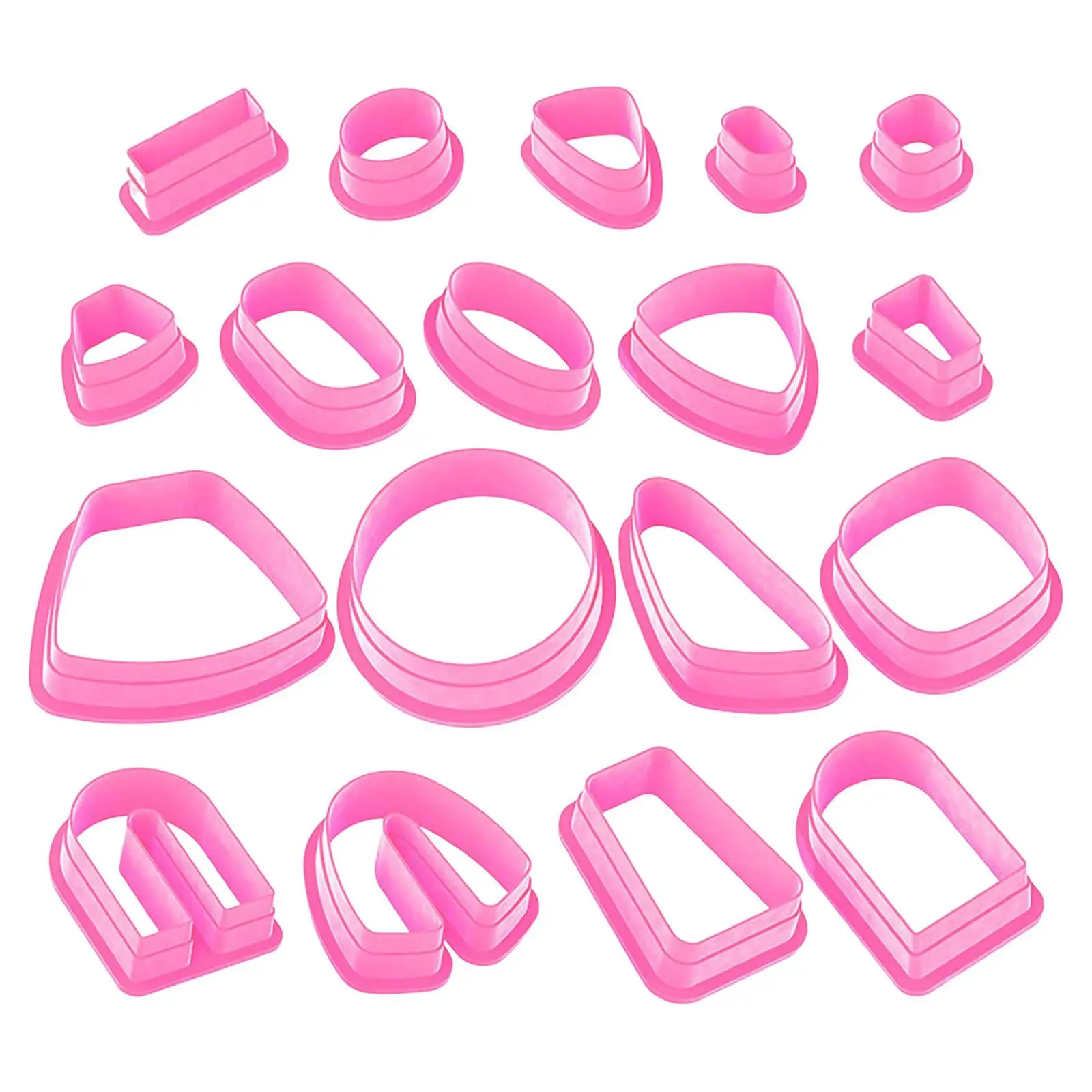 18x Polymer Clay Cutters Earring DIY Accessories Shapes Clay Cutting Tools