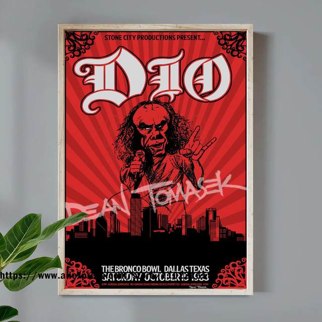 Dio Band poster Decorative Painting 24x36 Canvas Poster Wall Art