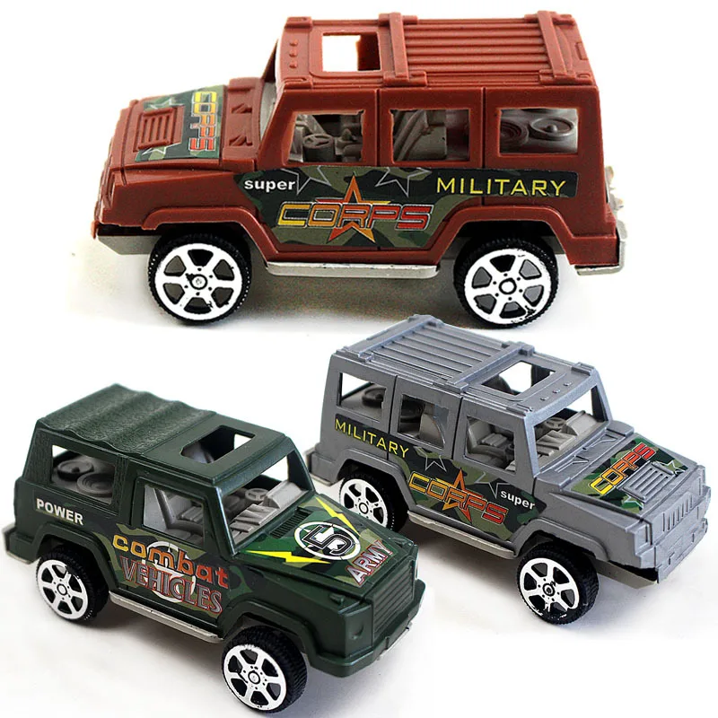 Mini Diecast Pull Back Toy Cars Kids Cartoon Plastic Off-road Vehicle Model Truck Funny Children Birthday Gifts Random color monster truck lego