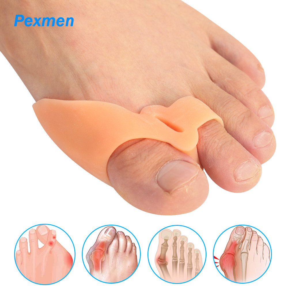 Best of Pexmen 2Pcs Gel Bunion Corrector Toe Separator Spacer Silicone Toe Straighter For Hallux Valgus Overlapping Hammertoe Protector Reviews & Tips