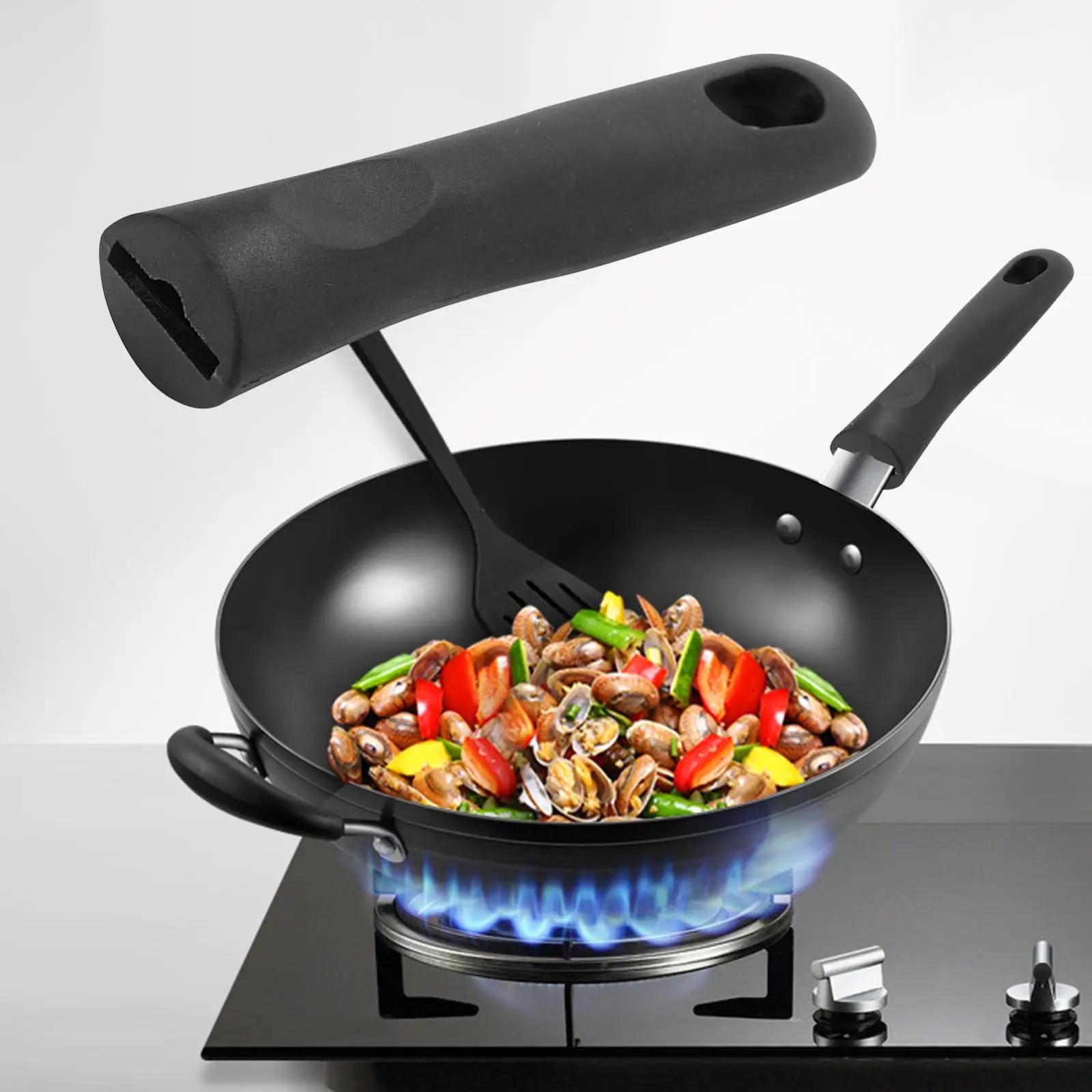 Practical Wok Handle Scaldproof Pan Handle for Home Cooking Accessories