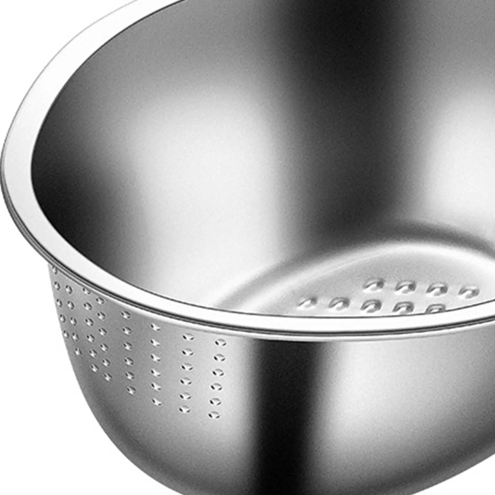Vegetables Drain Basket Stainless Steel Drainer Basket Rice Washer Strainer Bowl Colander for Grapes Carrots Tomatoes