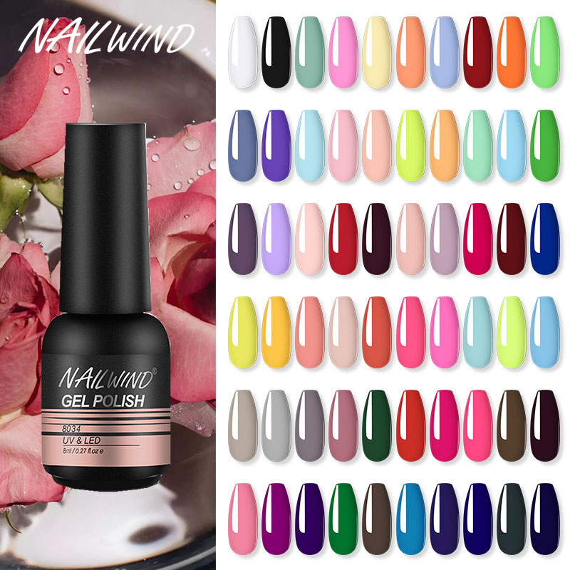 Best of NAILWIND Gel Nail Polish 8ml Semi Permanent Varnish Hybrid Nails Polish Gel For Nail Art UV LED Base Top Coat Nail Gel Polish Reviews & Tips