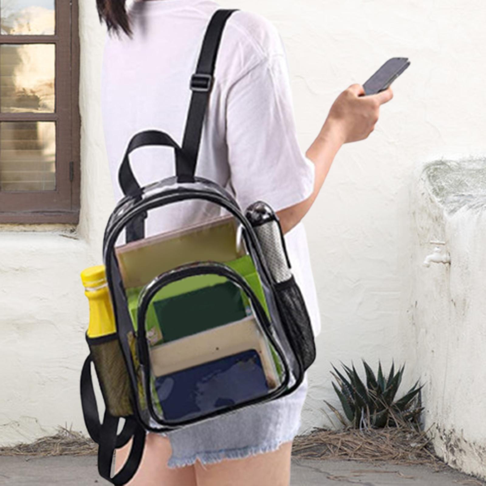 PVC Clear Backpack com alça ajustável Waterproof