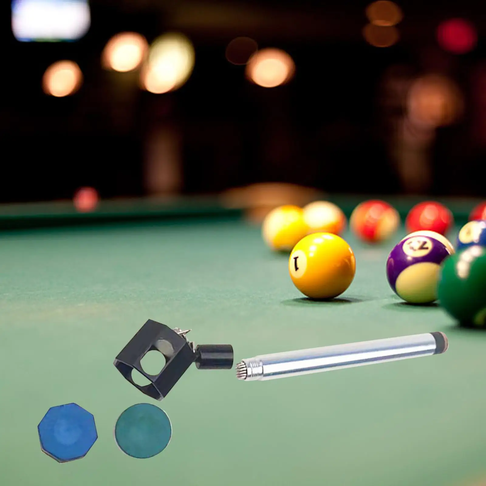 Pool Stick Chalk Holder Portable Pocket Cue tool Non Slip Chalk Keeper Billiard Chalk Holder for Table Tournament