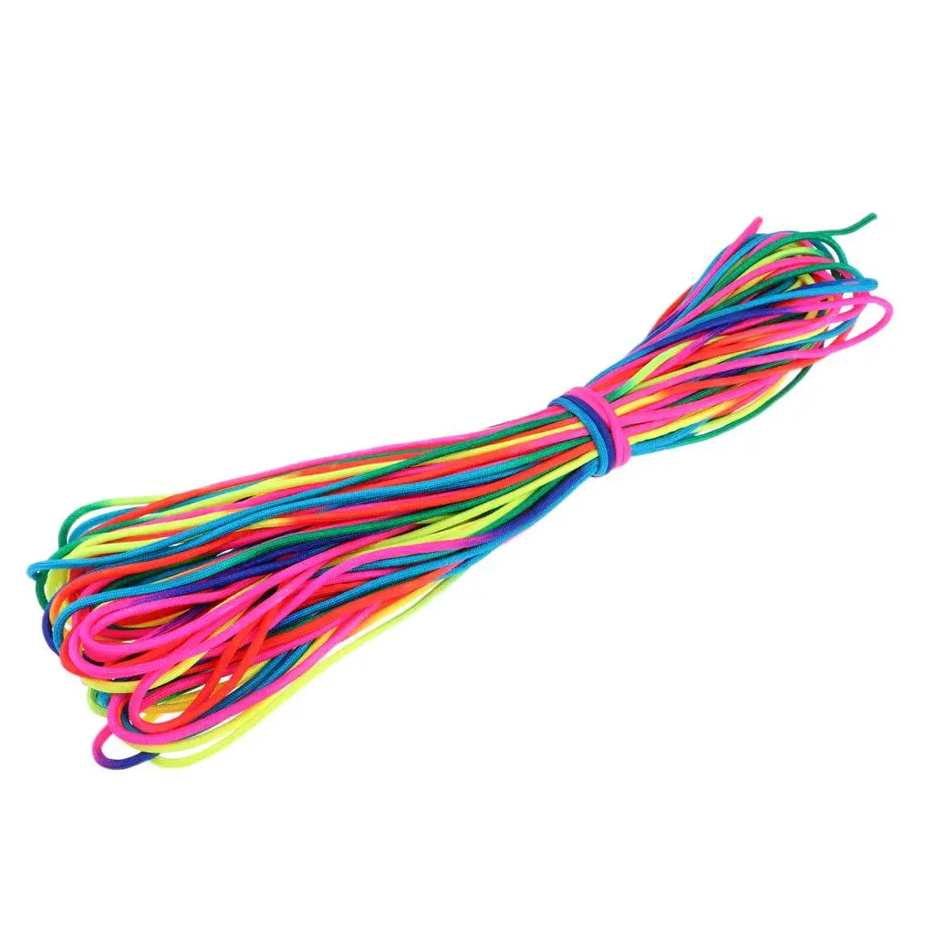 101FT 4mm RainBow Color  Rope  Parachute Cord, Great for Making