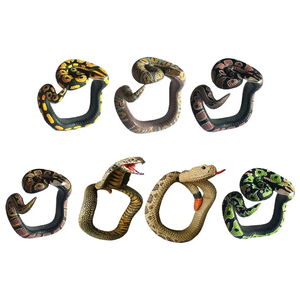 Portable  Snake Bracelet Toys, Artificial Animal Model Funny Wristband,  Scary Plaything for Kids Children Party Gifts