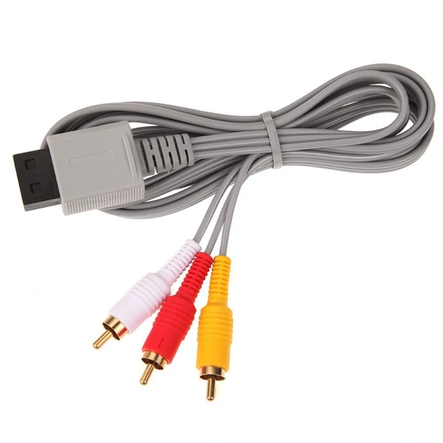 AV Cable for Wii Wii U, Composite Audio Video TV connector Cable Cord for  Nintendo Wii U/Wii - AliExpress