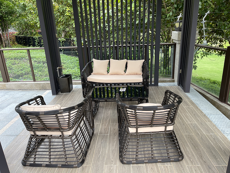 Description Picture 3 of itemModern Outdoor Garden Furniture Sets Nordic Home Patio Rattan Sofa Combination Waterproof Leisure Furniture Balcony Sofa Chair