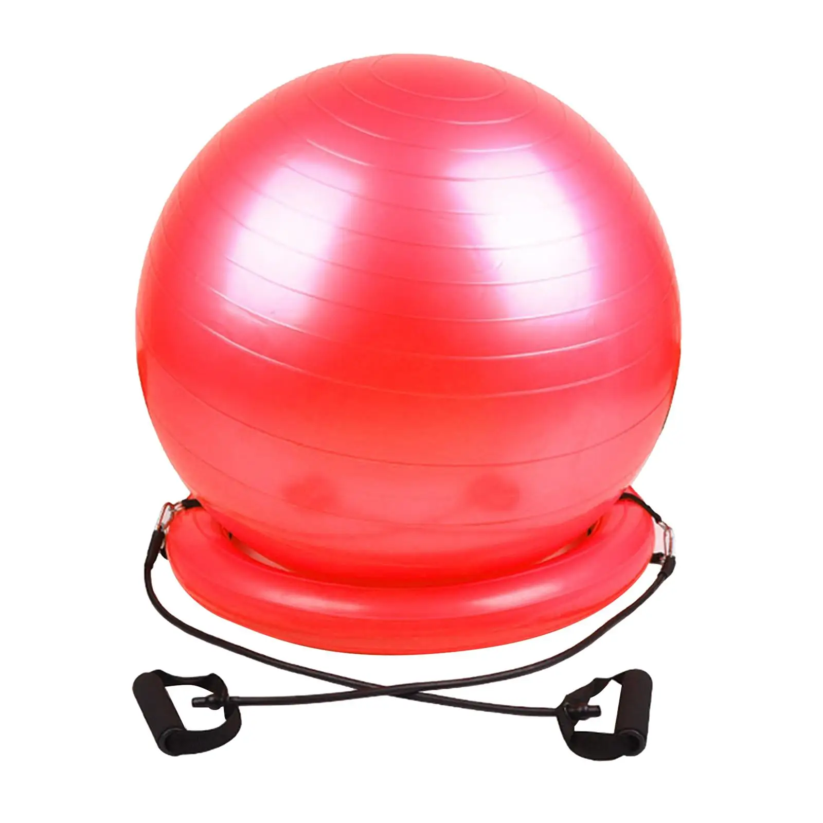 Exercise Ball -Stability  Ball with  Base, Resistance Bands And Pump, for Home, Office, Posture, ,