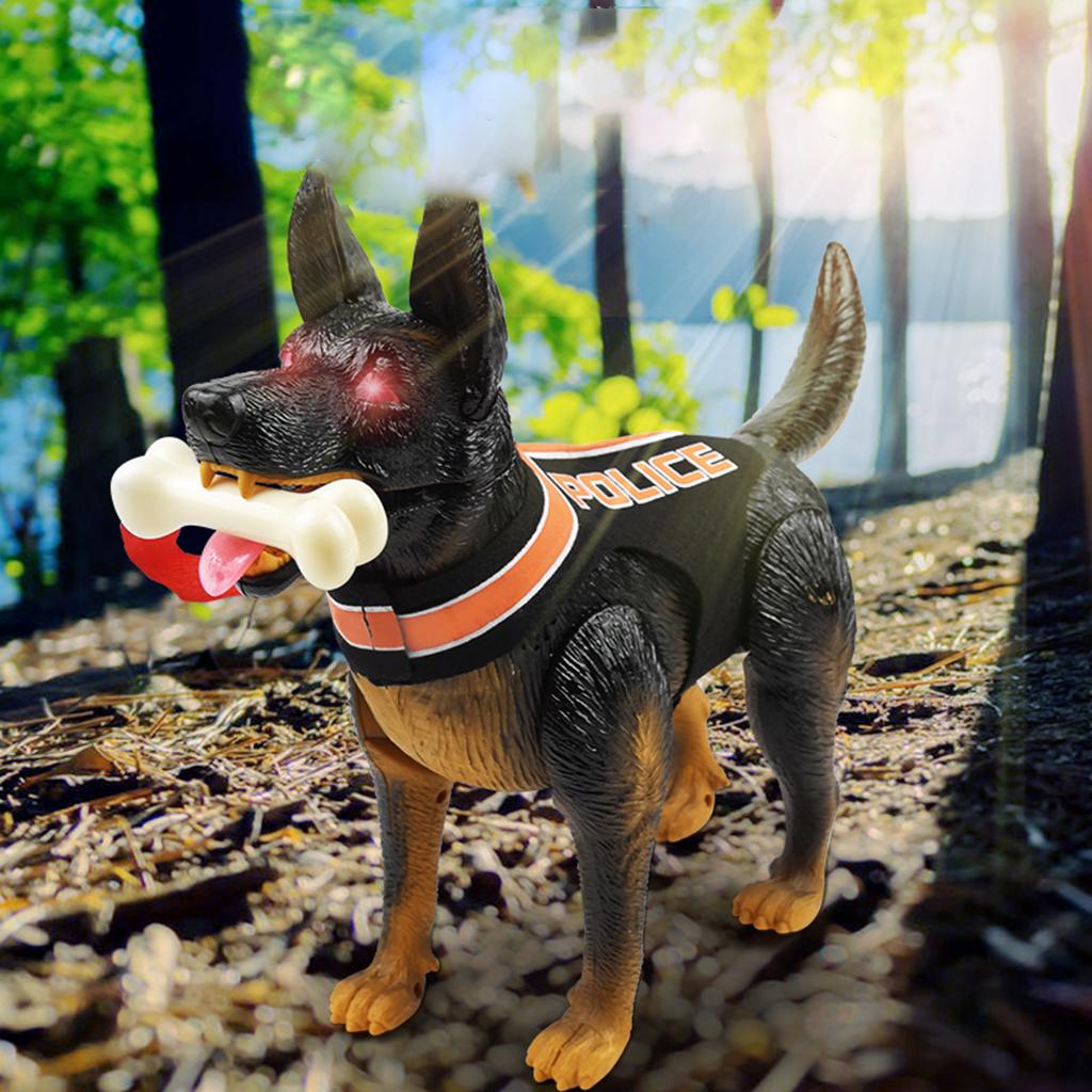 Moveable Electronic Pet Dog Lighting Walking Interactive Toy Battery Powered Funny Plastic Puppy Toy for Kids Children Baby Boys
