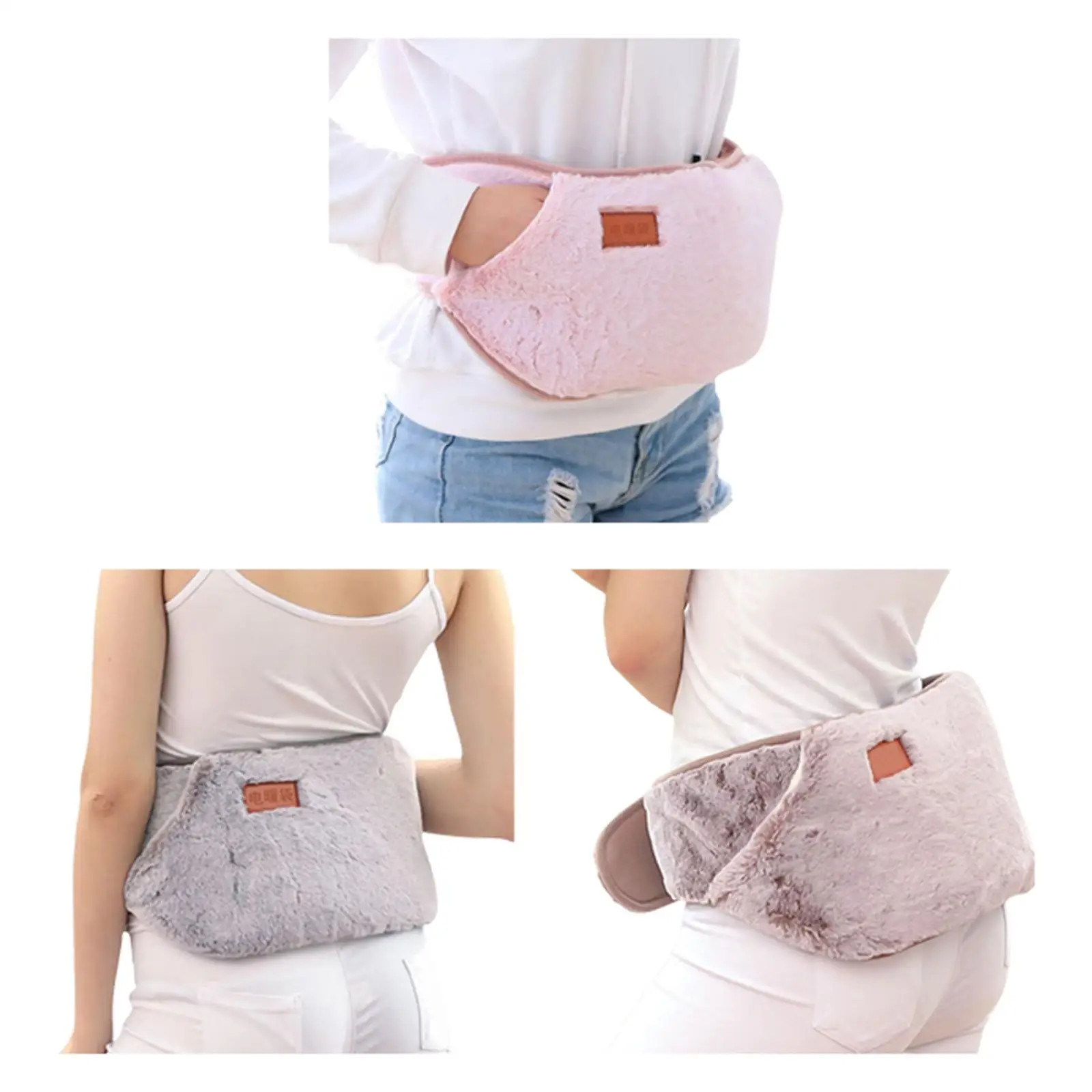 Waist Belt Winter Plush Portable Comfortable Multifunction Cold Weather Adjustable Waist Cover for Girl Women Home Back Hand
