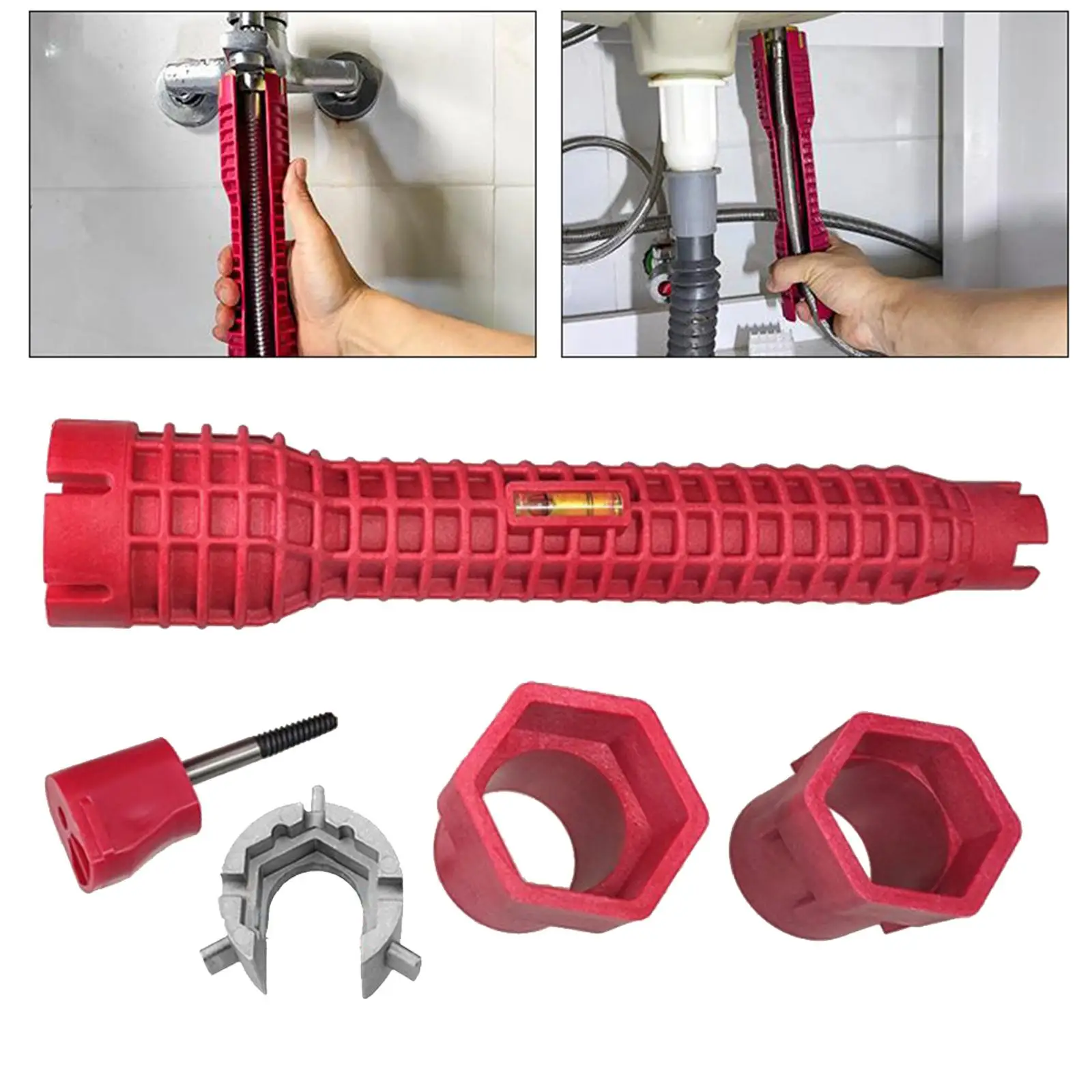 Multi-functional Faucet Sink Installer, Anti-Slip Pipe Wrench, Easy Using