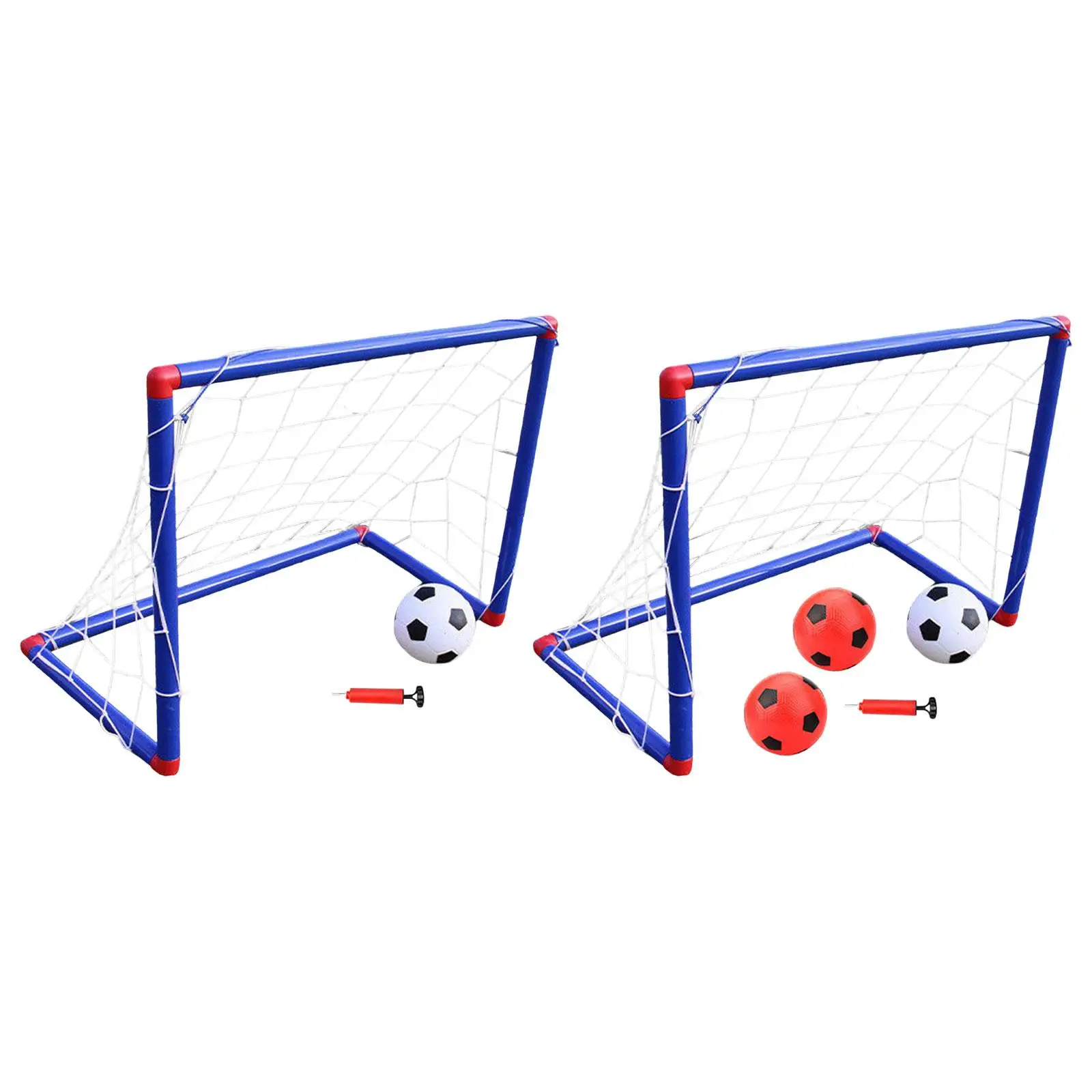Kids Soccer Goal Sets for Backyard Portable Soccer Post Net and Ball Football Gate for Outdoor Playground Beach Lawn Activities