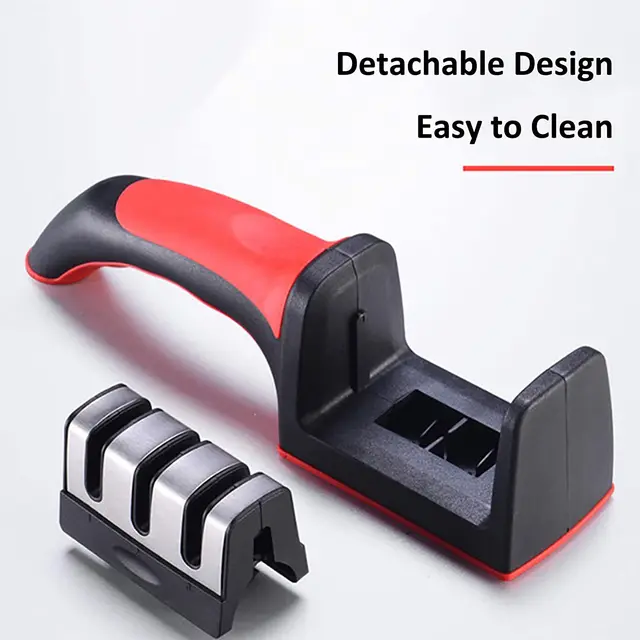 Knife Sharpener 3 Stage Knife Sharpening Tool For Dull Steel, Paring, Chefs  And Pocket Knives To Repair, Restore And Polish Blades