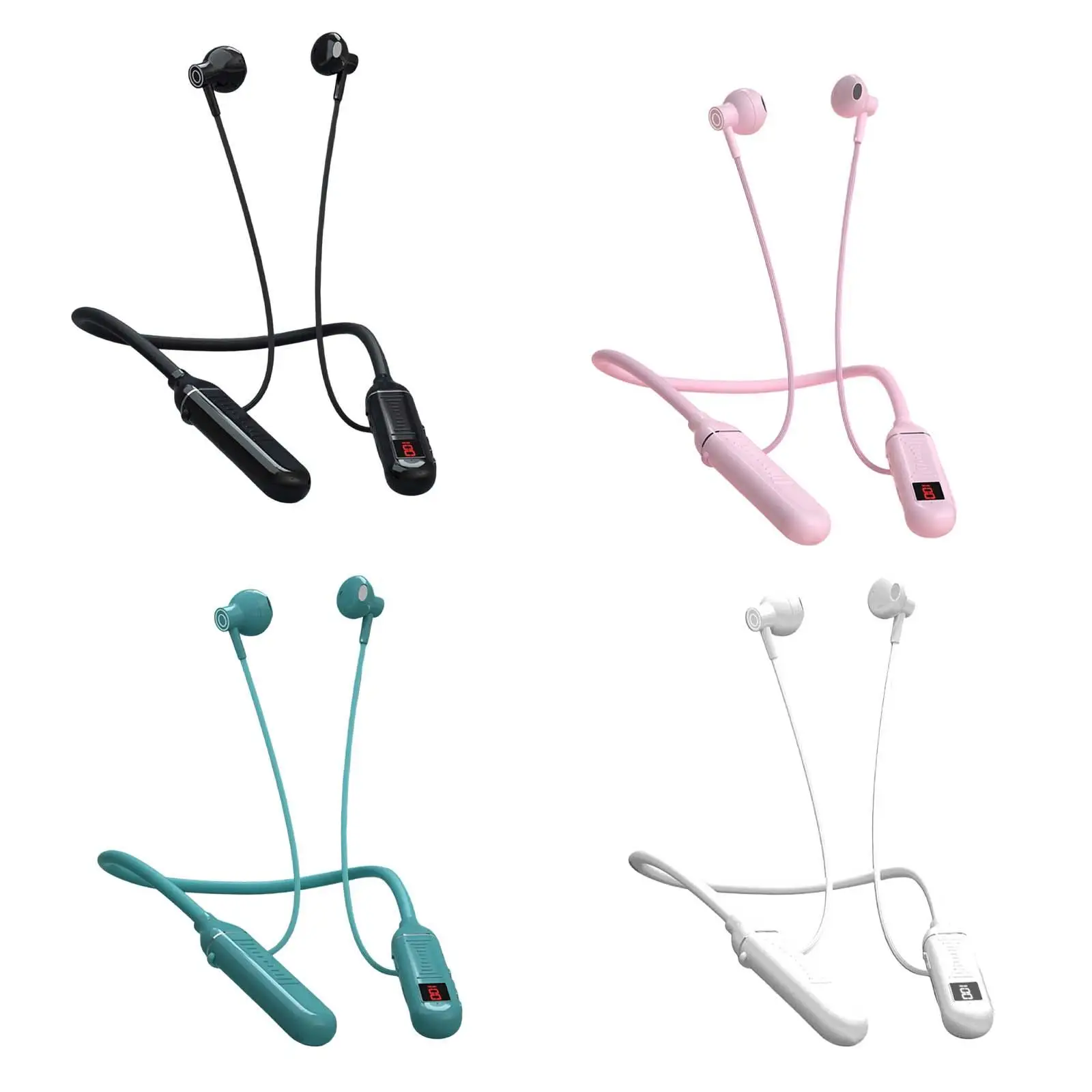 Bluetooth Neckband Headphones Lightweight in Ear Earphones HiFi Stereo Sport Earbuds for Running Travel Gym 200H Battery