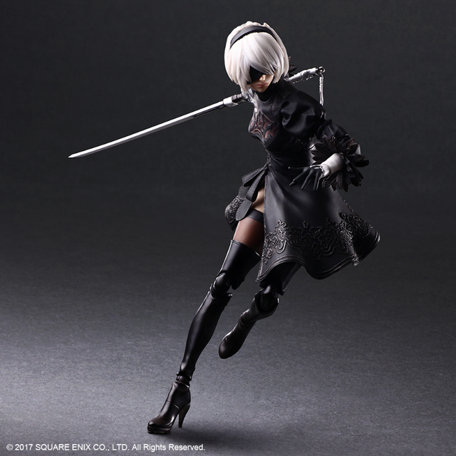 Estoque Original Genuíno Prime 1 Studio Square Enix 2b Nier: Automata P1s  9s A2 2b Gk Modelo Animação Personagem - Figuras De Ação - AliExpress