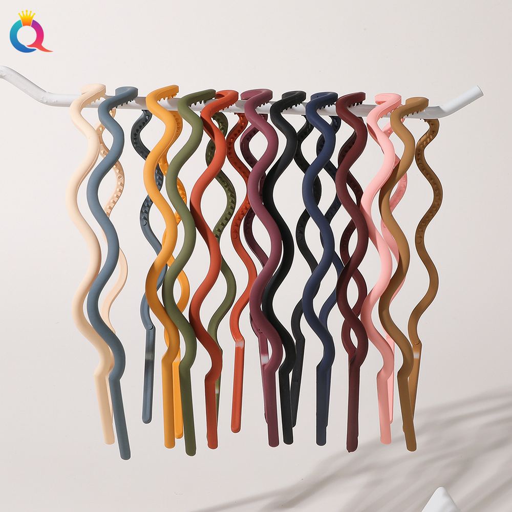 4mm Wide Thin Plastic Plain Headband for Women Girls Matte Hair Bands Teeth Comb DIY Skinny Hair Hoop Sport Hair Accessories