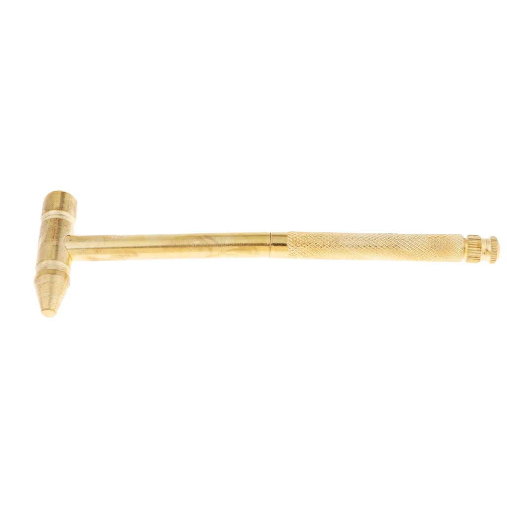 Hobby Craft Tool - Small Brass Hammer Workshop Supply - 4 Screwdriver Inside