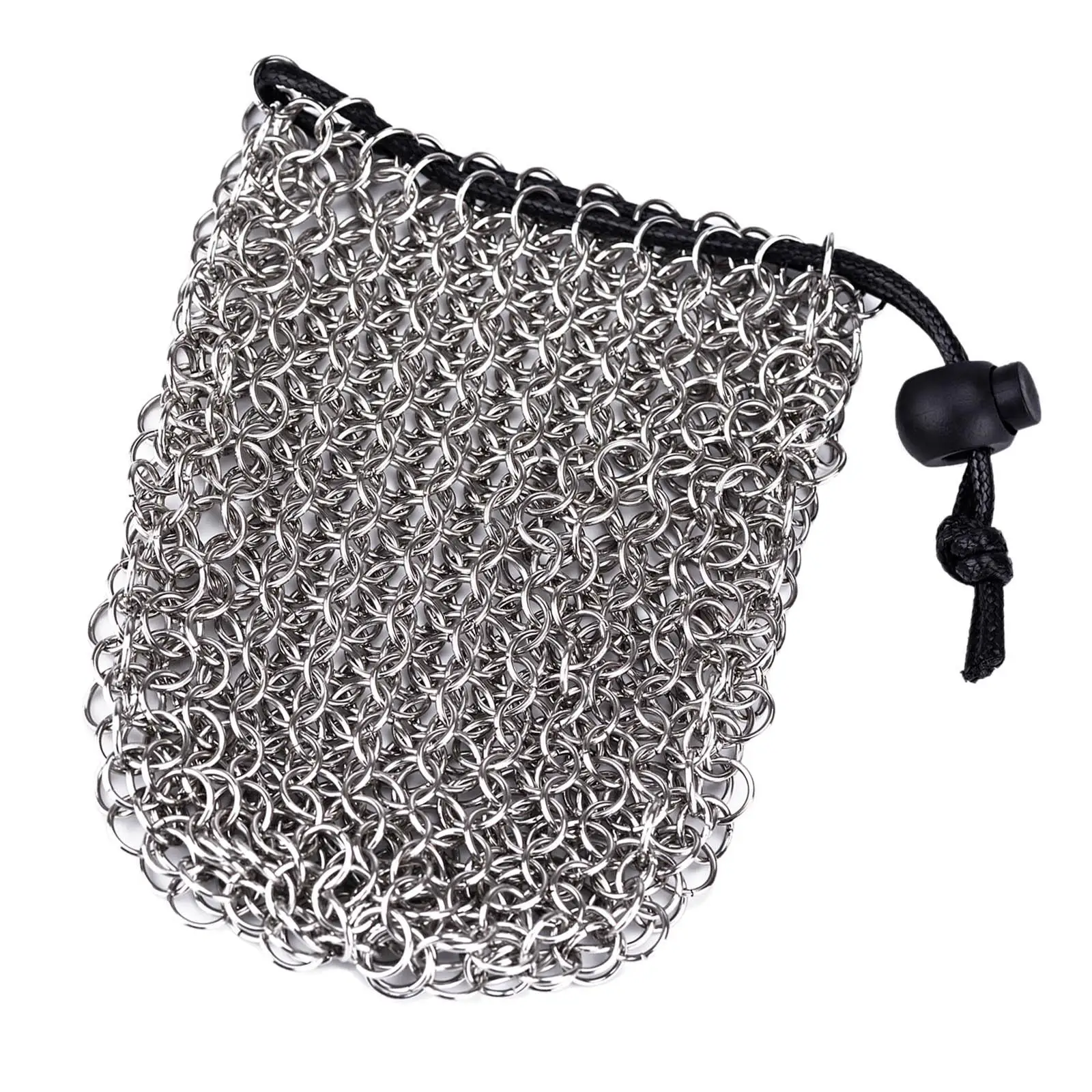 Upgrade Chainmail Dice Bag Stainless Steel Dice Tray Bag for Board 