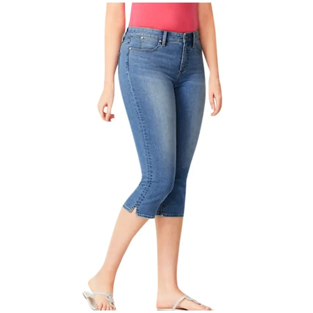 Skinny Women's Capris Jeans Pants Female Knee Length Stretch Slim Capri  Jeans Women Candy Color Summer Denim Jeans Shorts - Jeans - AliExpress