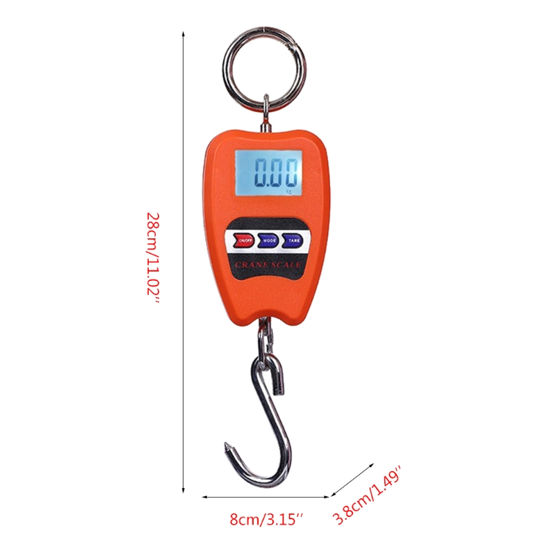 Title 6, Hängewaage, 200 kg/441 lb, digitale industriell...