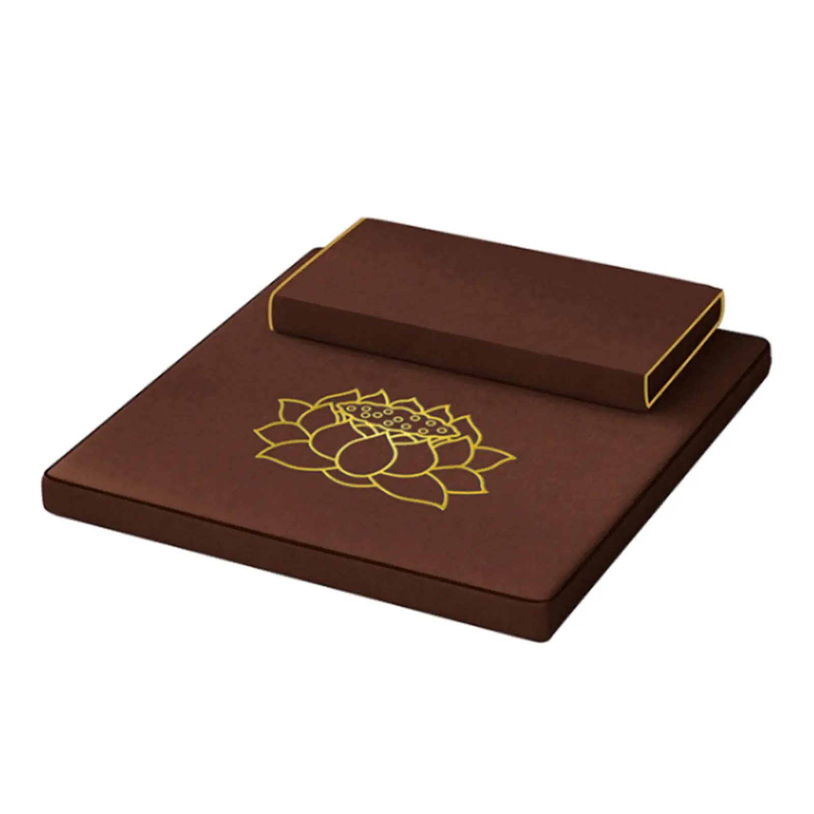 2 Pieces Foldable Floor Pillows Yoga Mats Large Rectangular Pad for Yoga Women Adults Meditation Accessories