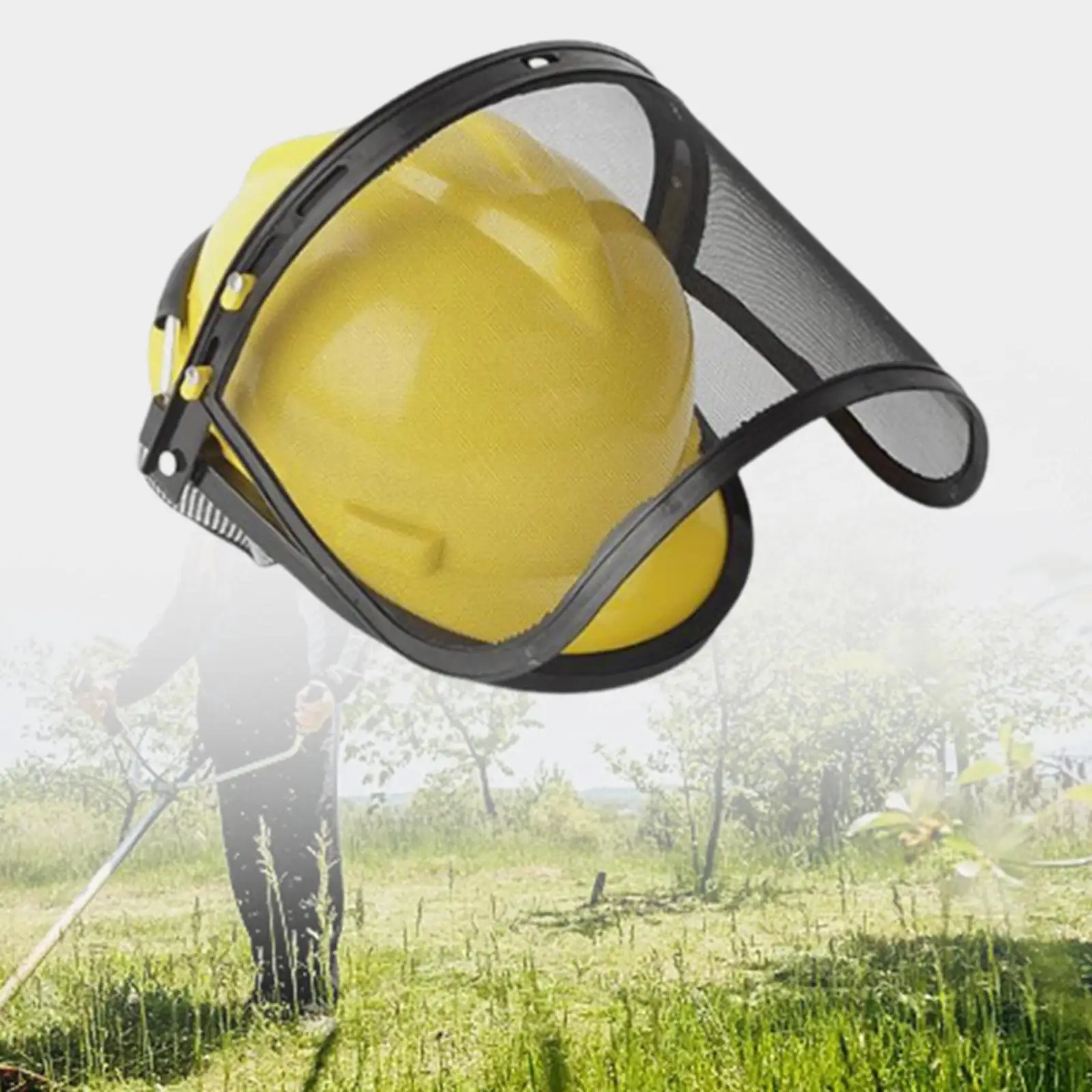 Forestry Face Shield Guards with Steel Wire Mesh Versatile Lightweight Protective for Logging Electric Cutting Durable Practical